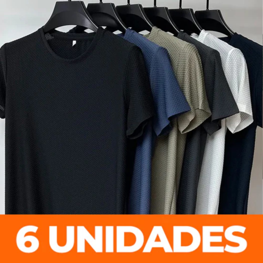 Camisas de Algodão Premium Respiráveis  - (COMPRE 3 LEVE 6)