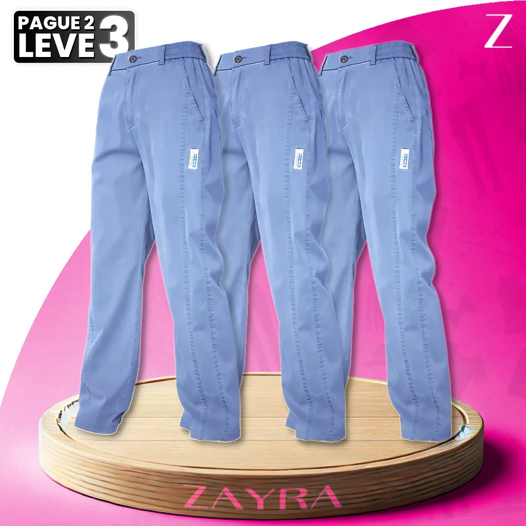 [Pague 2, Leve 5] Calça Feminina Aurora em Malha de Seda Gelo e Poliéster (Sua Nova Peça Favorita!)